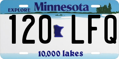 MN license plate 120LFQ