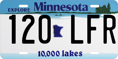 MN license plate 120LFR