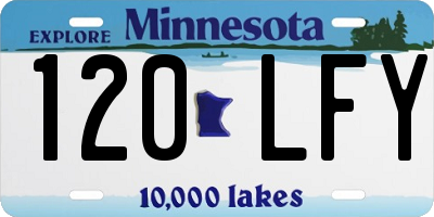 MN license plate 120LFY