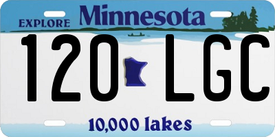 MN license plate 120LGC