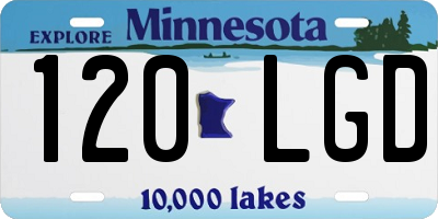 MN license plate 120LGD