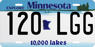 MN license plate 120LGG