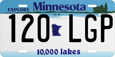 MN license plate 120LGP