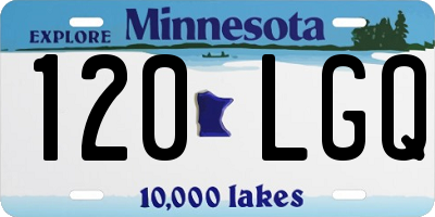 MN license plate 120LGQ
