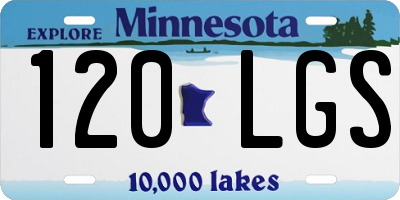 MN license plate 120LGS