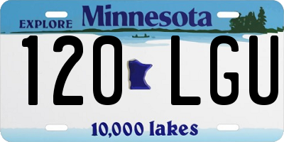 MN license plate 120LGU