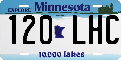 MN license plate 120LHC