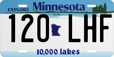 MN license plate 120LHF