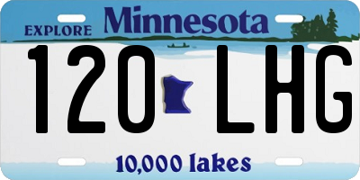 MN license plate 120LHG