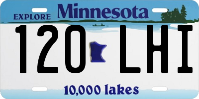 MN license plate 120LHI