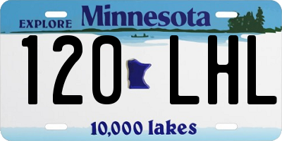 MN license plate 120LHL