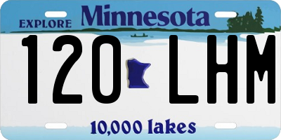 MN license plate 120LHM