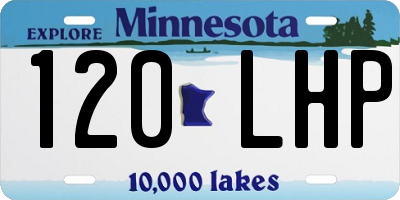 MN license plate 120LHP