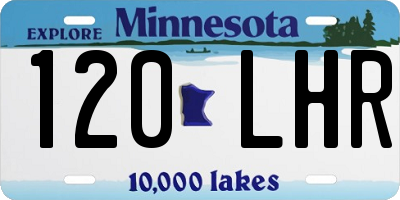 MN license plate 120LHR