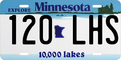 MN license plate 120LHS