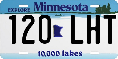 MN license plate 120LHT