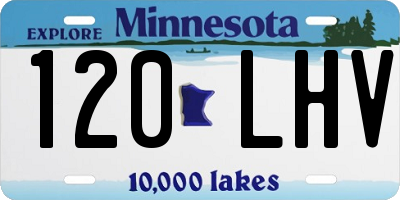 MN license plate 120LHV