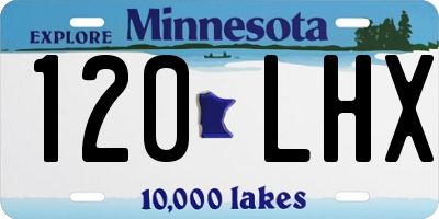 MN license plate 120LHX