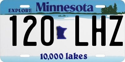 MN license plate 120LHZ