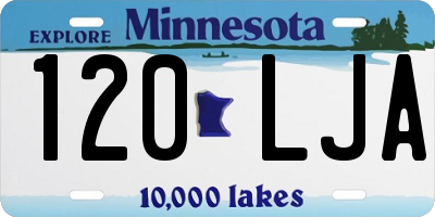 MN license plate 120LJA