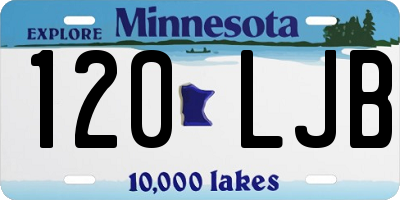 MN license plate 120LJB