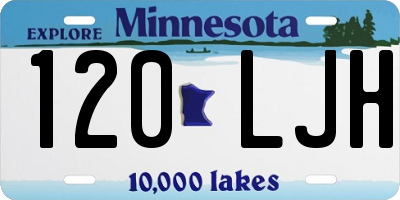 MN license plate 120LJH