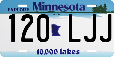 MN license plate 120LJJ