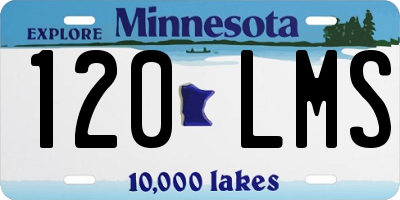 MN license plate 120LMS