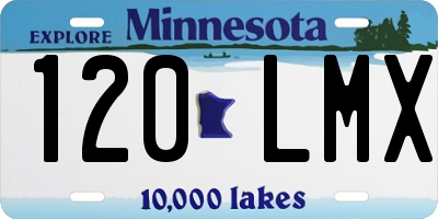MN license plate 120LMX
