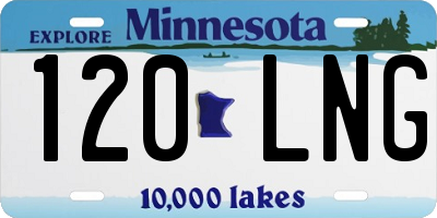 MN license plate 120LNG