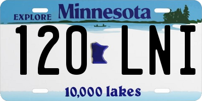 MN license plate 120LNI