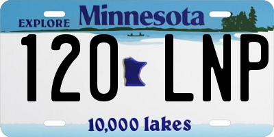 MN license plate 120LNP