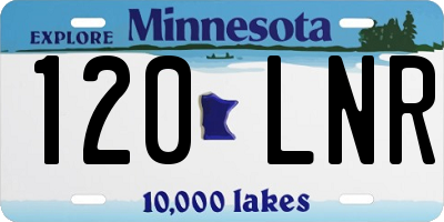 MN license plate 120LNR