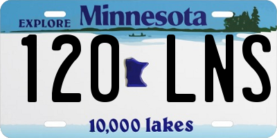 MN license plate 120LNS