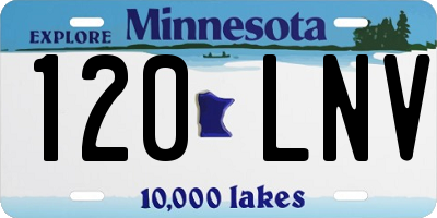 MN license plate 120LNV