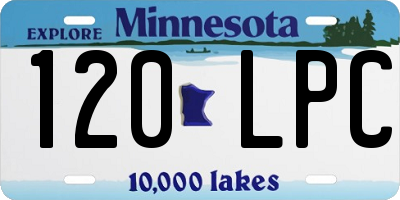 MN license plate 120LPC
