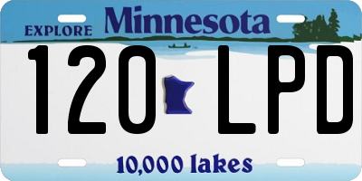 MN license plate 120LPD