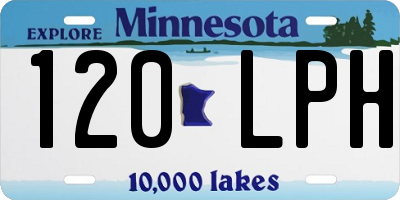 MN license plate 120LPH