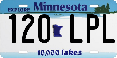 MN license plate 120LPL
