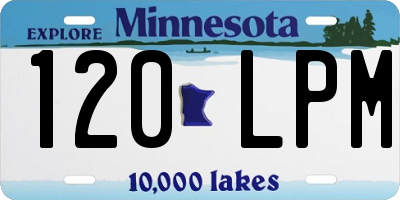MN license plate 120LPM