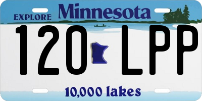 MN license plate 120LPP