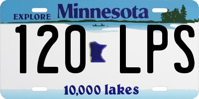 MN license plate 120LPS
