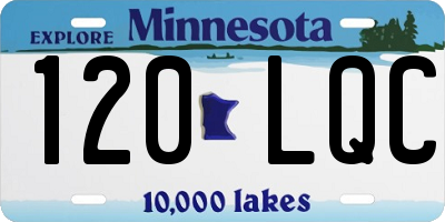 MN license plate 120LQC