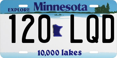 MN license plate 120LQD