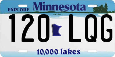MN license plate 120LQG