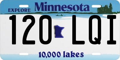 MN license plate 120LQI