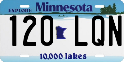 MN license plate 120LQN