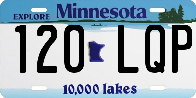 MN license plate 120LQP