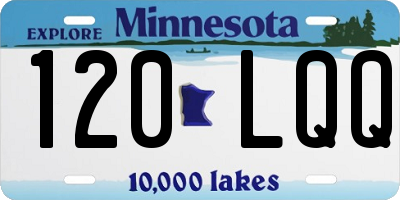 MN license plate 120LQQ