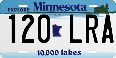 MN license plate 120LRA